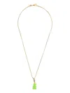 Crystal Haze Fizzy Nostalgia Bear 18kt Gold-plated Necklace In Gold