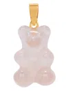 Crystal Haze Bear-shaped Quartz Pendant In Pink