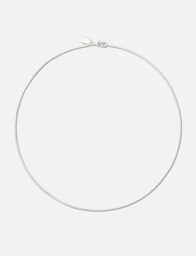 Crystal Haze Womens Box Chain 18ct Yellow Gold-plated Brass Necklace Silver