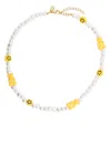 Crystal Haze Candy Chain Beaded Necklace In White