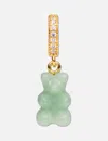 Crystal Haze Crystal Nostalgia Bear Pave Connector In Gold
