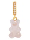 Crystal Haze Crystal Nostalgia Bear Pendant In Purple