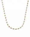 Crystal Haze Habibi Chain Heart 18k Necklace In Gold In Gold