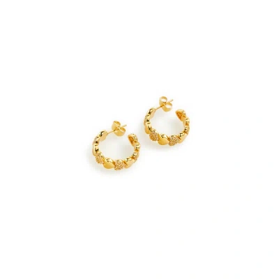 Crystal Haze Habibi Earrings In Gold