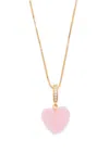 Crystal Haze Jelly Heart 18kt Gold-plated Necklace