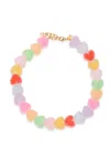 Crystal Haze Jelly Heart 18kt Gold-plated Necklace