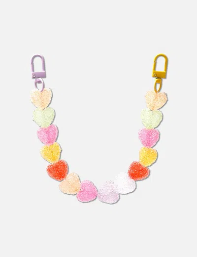 Crystal Haze Jelly Heart Bag Chain In Multi
