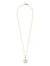 Crystal Haze Jelly Heart 18kt Gold-plated Necklace In Gold