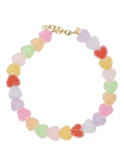 CRYSTAL HAZE JELLY HEART-SHAPED NECKLACE