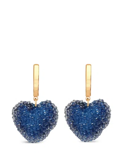 Crystal Haze Jelly Hoop Earrings In Brown