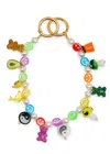 Crystal Haze Lucid Dreams Beaded Bag Charm In Multicoloured