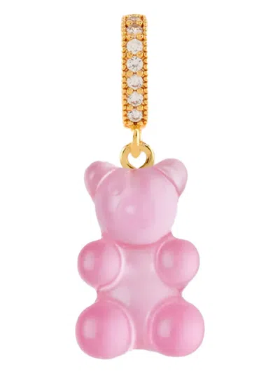 Crystal Haze Mega Nostalgia Bear Pendant In Pink
