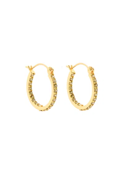 Crystal Haze Mini Serena 18kt Gold-plated Hoop Earrings