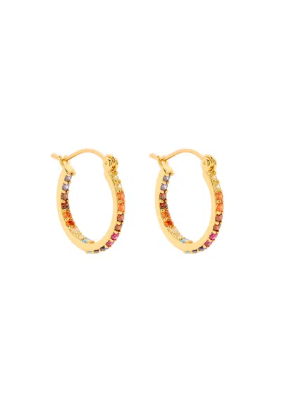 Crystal Haze Mini Serena 18kt Gold-plated Hoop Earrings