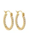 Crystal Haze Mini Serena Crystal-embellished Hoop Earrings In Gold