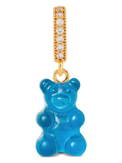 Crystal Haze Nostalgia Bear Pendant In Blue