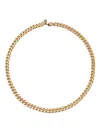 Crystal Haze Plain Jane Curb-chain Necklace In Gold