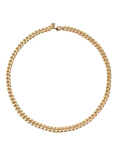 Crystal Haze Plain Jane Curb-chain Necklace In Gold
