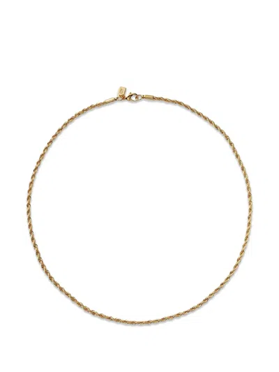 Crystal Haze Rope Necklace In Gold
