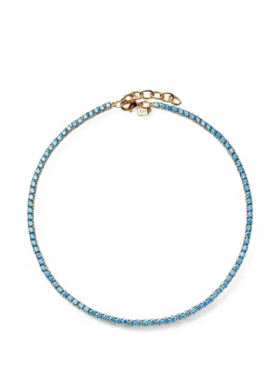 Crystal Haze Serena Crystal-embellished Necklace In 블루
