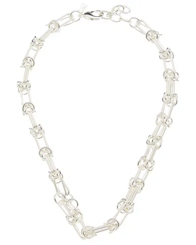 Crystal Haze Silver Plated Chunky Necklace