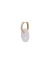 Crystal Haze Single Earring Pink Size - Quartz, 750/1000 Gold Plated, Cubic Zirconia In Pink