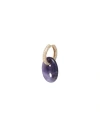 Crystal Haze Single Earring Purple Size - Amethyst, 750/1000 Gold Plated, Cubic Zirconia In Purple