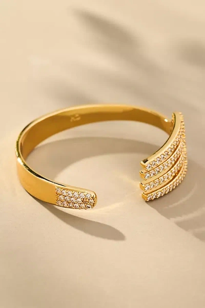 Crystal Haze Stacked Bracelet In Gold