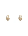 Crystal Haze Woman Earrings Gold Size - Brass, 750/1000 Gold Plated, Cubic Zirconia In Gold