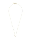 Crystal Haze Woman Necklace Gold Size - Brass, 750/1000 Gold Plated, Cubic Zirconia In Gold