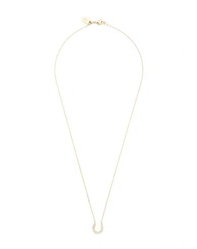 Crystal Haze Woman Necklace Gold Size - Brass, 750/1000 Gold Plated, Cubic Zirconia