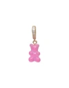 Crystal Haze Woman Pendant Fuchsia Size - Resin, Brass, 750/1000 Gold Plated, Cubic Zirconia In Pink