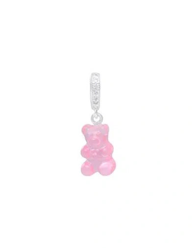 Crystal Haze Woman Pendant Pink Size - Resin, Cubic Zirconia, Brass