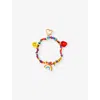 Crystal Haze Womens Multicolor Colourific 18ct Yellow Gold-plated Brass, Enamel And Resin Bag Charm In Multicolor