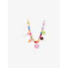 Crystal Haze Womens Multicolor Non-edible 18ct Yellow Gold-plated Brass, Enamel And Resin Bag Charm In Multicolor