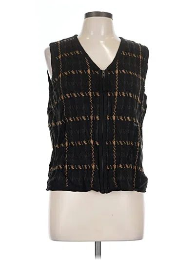 Pre-owned Crystal Kobe Sweater Vest In Black