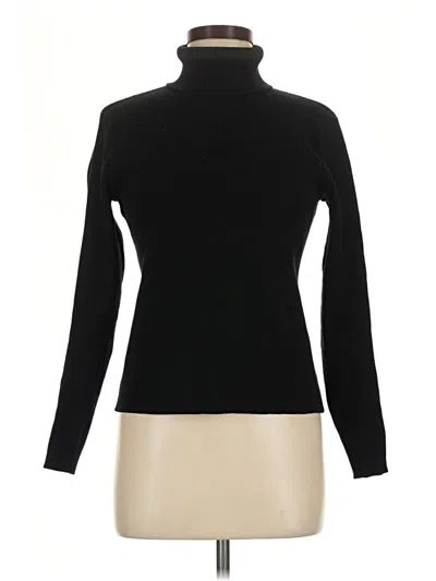 Pre-owned Crystal Kobe Turtleneck Sweater In Black