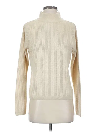 Pre-owned Crystal Kobe Turtleneck Sweater In Ivory