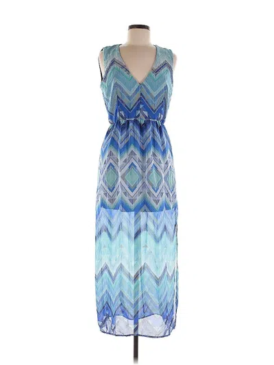 Pre-owned Crystal Sky Casual Dress In Blue