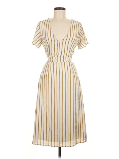 Pre-owned Crystal Sky Casual Dress In Ivory