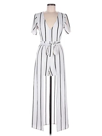 Pre-owned Crystal Sky Casual Dress In White