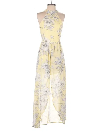 Pre-owned Crystal Sky Casual Dress In Yellow