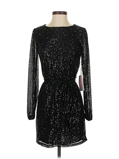 Pre-owned Crystal Sky Cocktail Dress In Black