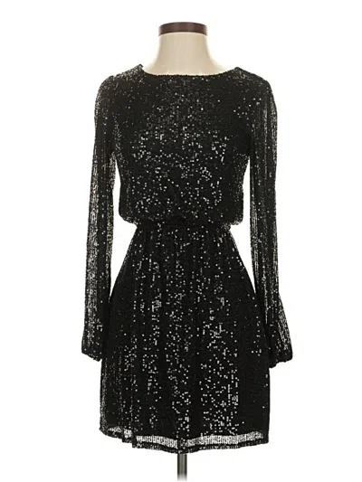 Pre-owned Crystal Sky Cocktail Dress In Black