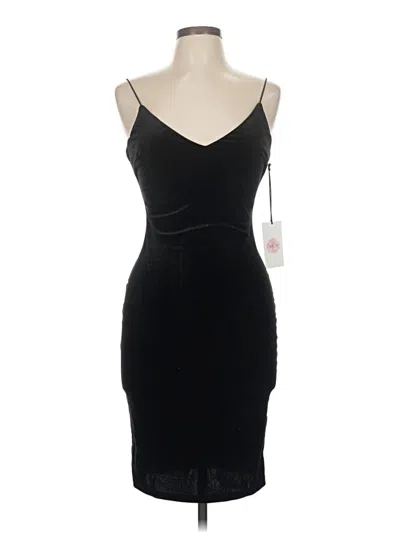 Pre-owned Crystal Sky Cocktail Dress In Black