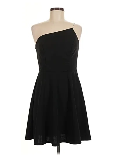 Pre-owned Crystal Sky Cocktail Dress In Black