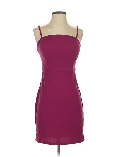 Pre-owned Crystal Sky Cocktail Dress In Burgundy