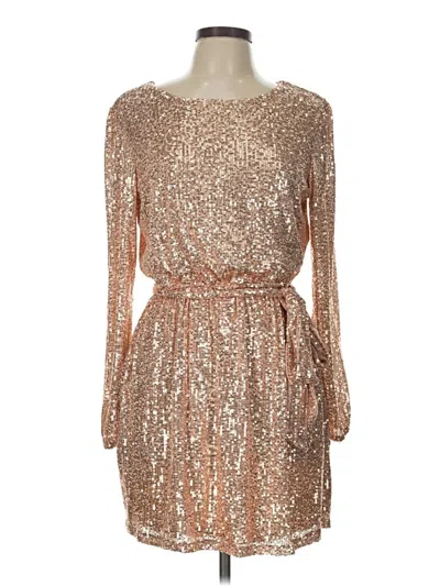 Pre-owned Crystal Sky Cocktail Dress In Gold