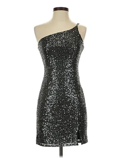 Pre-owned Crystal Sky Cocktail Dress In Silver