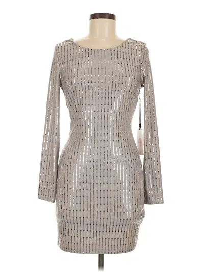 Pre-owned Crystal Sky Cocktail Dress In Silver